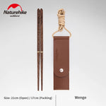 Naturehike Camping Solid Wood Folding Chopsticks Tableware Portable Simplicity Easy To Store Strong Durable Outdoor Barbecue