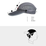 NatureHike NH12M008-Z Unisex Fishing Hat Sun Visor Cap Hat Camping UPF 50 Sun Protection With Removable Ear Neck Flap Cover