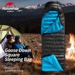 Naturehike CW400/CWZ400 Sleeping Bag Goose Down Winter Envelope Type Warm Sleeping Bag Single Person Camping Travel Daily Home