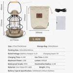 Naturehike Retro Portable Outdoor Camping Lamp Waterproof IPX4 Anti-Fall Long Battery Life Outdoor Hiking Camping Tent Lights