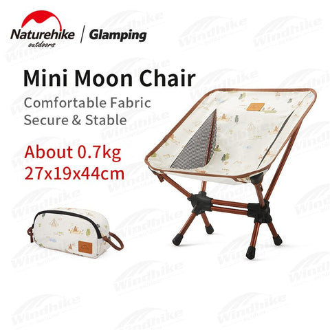 Naturehike Camping YL08 Mini Children&#39;s Chair Ultralight 0.7kg Breathable Outdoor Picnic Portable Folding Leisure Cute Moon Chai
