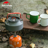 Naturehike Camping Cookware 1.1L 1.45L Portable Water Kettle Outdoor Camping Picnic Tableware Hard Alumina Kettle NH17C020-H