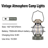 Naturehike Retro Portable Outdoor Camping Lamp Waterproof IPX4 Anti-Fall Long Battery Life Outdoor Hiking Camping Tent Lights