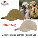 Naturehike UPF50+ Lightweight Sunscreen Peaked Cap Summer Soft Breathable UV Protection Hiking Climbing Travel Men Women Hat
