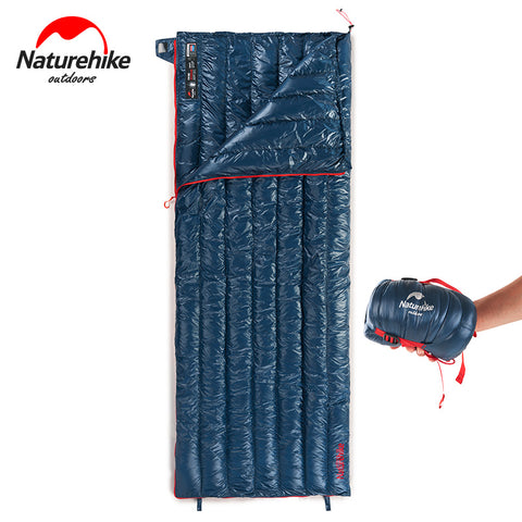 Naturehike CW290 Ultralight Envelope Type Sleeping Bag Goose Down Lazy Bag Camping Sleeping Bags 610g NH17Y011-R