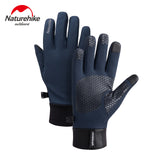 NatureHike Winter outdoor plus velvet warm gloves splash-proof touch screen running cycling sports gloves