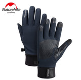 NatureHike Winter outdoor plus velvet warm gloves splash-proof touch screen running cycling sports gloves